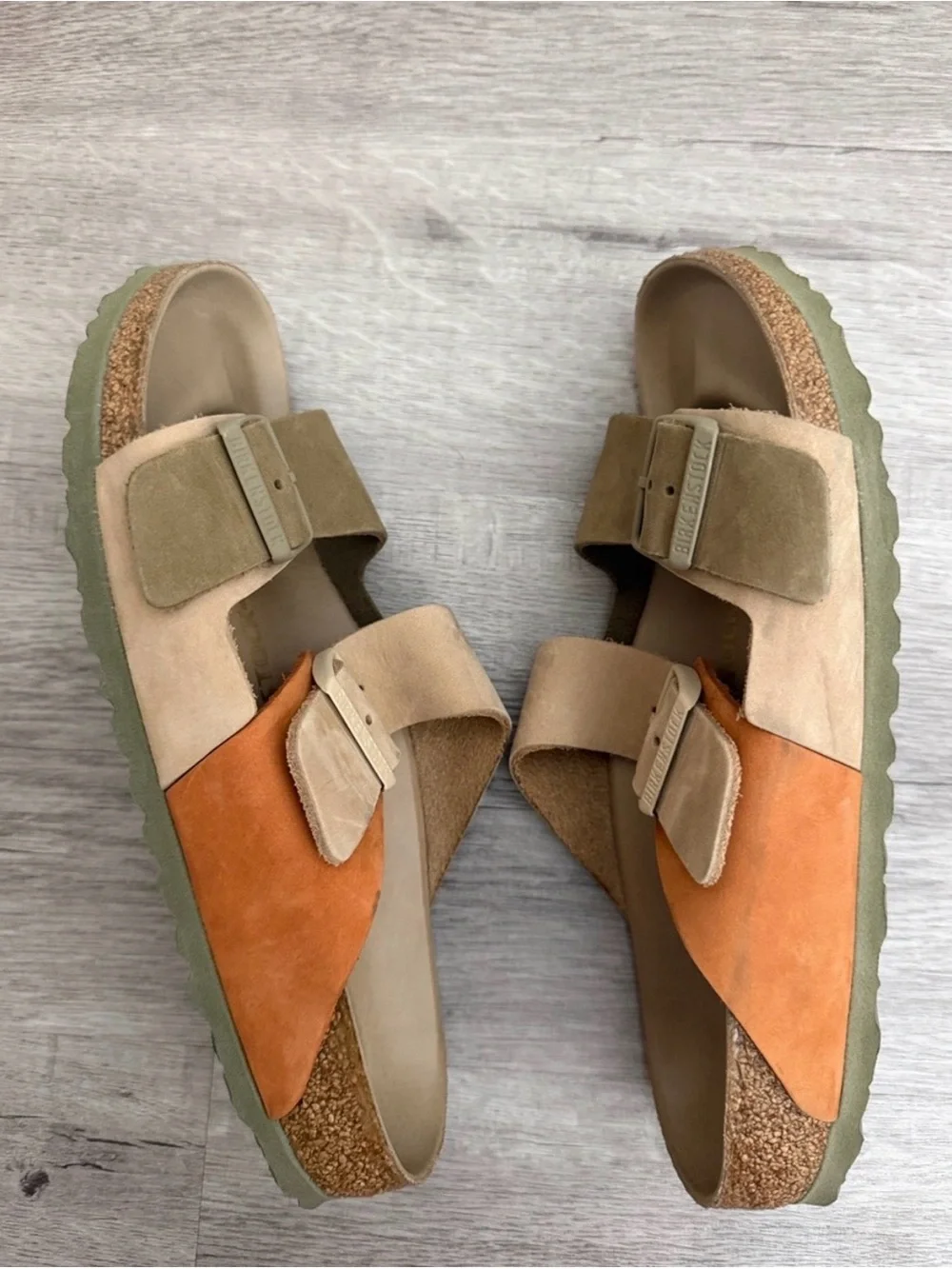 Birkenstock Arizona Split Faded Khaki